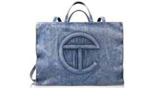 Telfar Large Denim Shopping Bag [upl. by Sihon461]