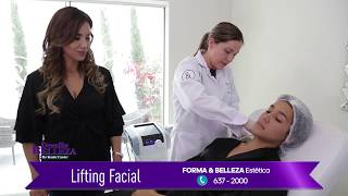 Lifting facial con Exilis Elite  Aparatología estética británica DesafíoBelleza Karla Casós ATV [upl. by Labanna]