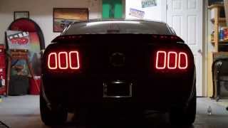 2013 Style LED Tail Lights on 0509 Mustang [upl. by Mandi]