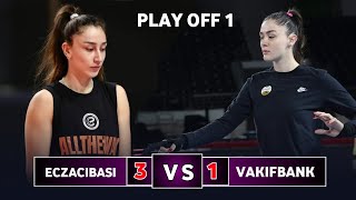 Eczacibasi Dynavit vs Vakifbank  Turkish volleyball league 2024  Play off 1 [upl. by Necaj755]