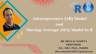 3 Autoregressive AR and Moving Average MA Model in R amp RStudio  Dr Dhaval Maheta [upl. by Notned970]