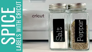 How to DIY Spice Drawer Organization with Cricut Labels [upl. by Aklam]