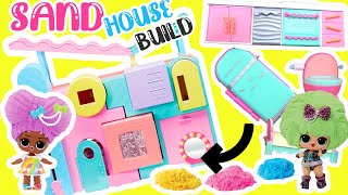 LOL Surprise Squish Sand Magic House Build with Dolls DIY Crafts for kids [upl. by Halle]