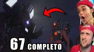 Reagindo skibidi toilet 67 part 4 COMPLETO [upl. by Sredna639]