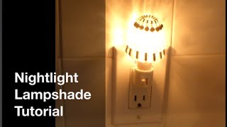 DIY Mini Lampshade Tutorial [upl. by Norbel]