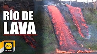 Lava volcánica sigue imparable en Hawai [upl. by Weismann]