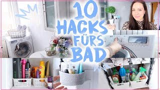 10 HACKS für kleine Badezimmer♥︎• Organisation Stauraumamp Dekoration• Maria Castielle [upl. by Dail94]