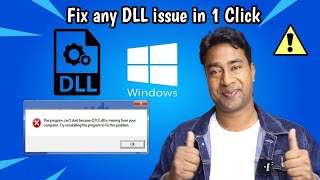 How to fix any DLL Files Error on Windows 1011 PC or Laptop with Best DLL Files Fixer in 1 Click [upl. by Tavis]