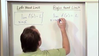 Lesson 11  Left Hand And Right Hand Limits Part 1 Calculus 1 [upl. by Yticilef]