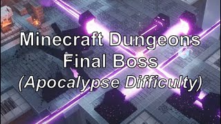 Minecraft Dungeons  All Bosses  Cutscenes DLC Included [upl. by Ajnos49]