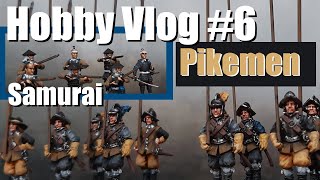 Hobby Vlog 6 Pikemen amp Samurai Ashigaru Teppo Pike amp Shotte  Thirty Years War and Feudal Japan [upl. by Nalo]