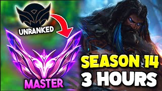 How to ACTUALLY Climb to Masters in 3 Hours with Udyr Jungle Season 14 [upl. by Calley448]