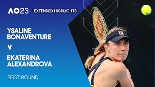 Ysaline Bonaventure v Ekaterina Alexandrova Extended Highlights  Australian Open 2023 First Round [upl. by Ibur]