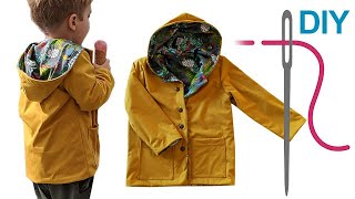 Jacke nähen für Anfänger – DIY Kinderjacke quotHenriettequot [upl. by Enairda]