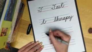 Learn Cursive Letter quotTquot [upl. by Towland]