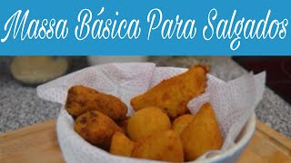 Receita De Massa Básica Para Salgados Fritos [upl. by Neiluj604]