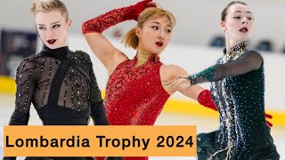 Lombardia Trophy 2024 Amber Glenn posts careerbest short program to lead Sakamoto Kaori [upl. by Keele]