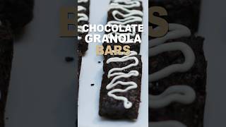 Chocolate Granola Bars Recipe shorts [upl. by Sirapal666]