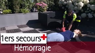 Hémorragie  les gestes de premier secours [upl. by Mab855]