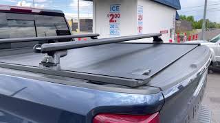 Truck Bed Crossbars amp Retractable Tonneau Cover RetraxPRO XR YakimaRacksOfficial [upl. by Ydur412]