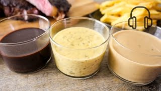 3 French Steak Sauce Recipes [upl. by Airotal]