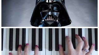 IMPERIAL MARCH Theme Star Wars  EASY Piano Tutorial  Darth Vader Theme [upl. by Aloysia]