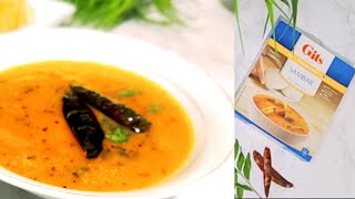 gits sambar mix recipe  How to make sambar at home  one pot recipe [upl. by Artus]