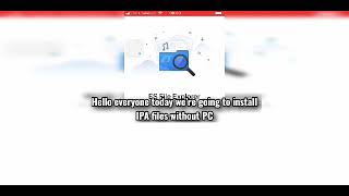 How to install IPA files on iPhone without PC Jailbreak Required [upl. by Fernandes914]