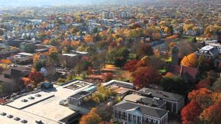 Tufts University Autumn Aerial Views  MedfordSomerville Campus [upl. by Ttennej913]