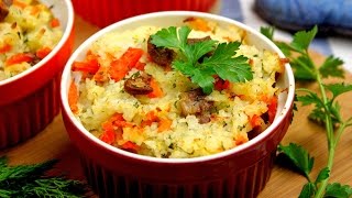 Risotto z mięsem i warzywami  SmacznePrzepisyTV [upl. by Aeriell14]