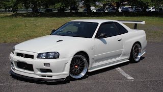 極上車すぎる…20年前のスカイラインR34 GTR VスペックⅡを16年間かけて新車に戻し続ける男。 [upl. by Sirois]