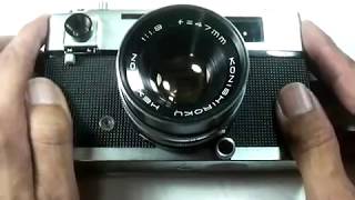 コニカ オートSの使い方 KONICA AutoS How to use 1960s Rangefinder camera [upl. by Esilehc284]