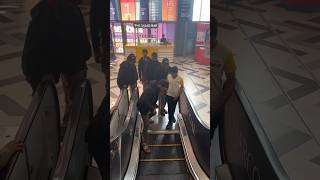 Do you have Escalator fear  🙂 shorts funny comedy funnyshorts comedyshorts viral [upl. by Ynaffad419]