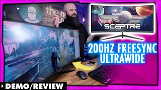 Sceptre C30 Ultrawide  The 200hz Freesync 30quot Bargain Gaming Panel [upl. by Lynnet]