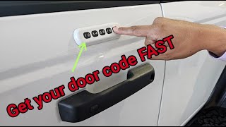 How to GET your Ford Door Key Code FAST [upl. by Ordnasil]