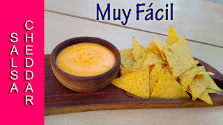 SALSA de QUESO CHEDDAR 🧀 con solo 2 ingredientes [upl. by Vincenty]