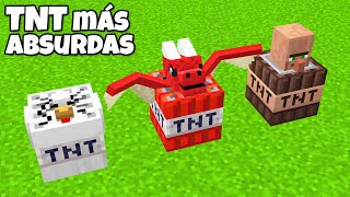 Probamos las TNT más ABSURDAS de MINECRAFT 😂 CRAFTEAMOS la TNT de DIOS 💥 INVICTOR [upl. by Nylavad]