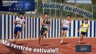 Première COURSE de la SAISON Meeting international avec lEQUIPE de FRANCE 4x100m200m  DROMIA2024 [upl. by Ycnahc]