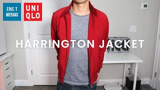 UNIQLO HAUL Mens Harrington Jacket Review  Info amp Fit Guide [upl. by Jegger]