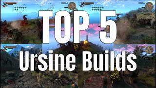 Witcher 3 TOP 5 Ursine Builds [upl. by Ailadgim]