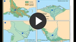 Morphologies of different types of deltas and their locations [upl. by Neerehs]