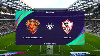 Ceramica Cleopatra vs Zamalek 14062024 Egyptian Premier League PES 2021 [upl. by Naivart]