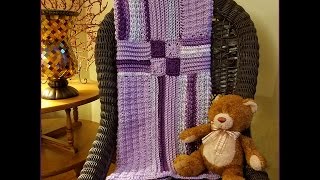 Crochet Tutorial Patchwork Medley Baby Blanket [upl. by Enneire69]