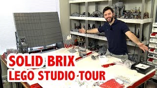 Solid Brix Studios David Hall LEGO Room Tour [upl. by Aissatsan]