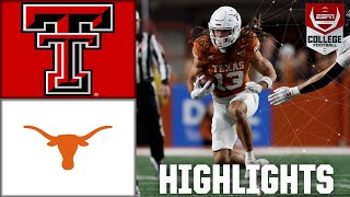 Texas Tech Red Raiders vs Texas Longhorns  Full Game Highlights [upl. by Ahseram]