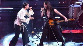 Maneskin e Manuel Agnelli  Amandoti  Sanremo 2021 [upl. by Elladine]