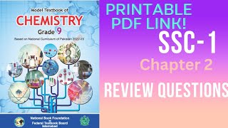 Class 9 Chemistry Chapter 2 Review Questions  National Book Foundation [upl. by Langill]