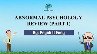 Abnormal Psychology Quiz with Explanations Part 1  Psych It Easy [upl. by Elissa]