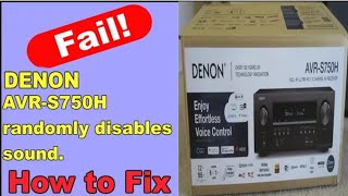 Denon S750H no sound fail Review same as s650h [upl. by Adal]