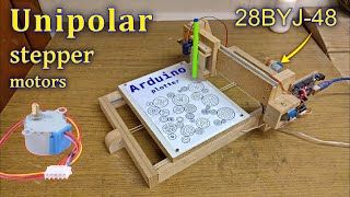 148x210mm Arduino CNC plotter using 28BYJ48 stepper motors [upl. by Oz]